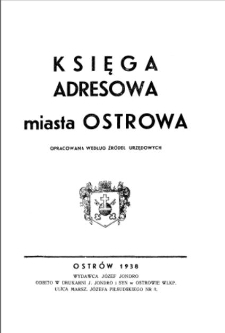 Księga adresowa miasta Ostrowa
