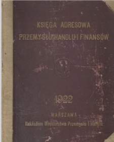 Księga adresowa przemysłu, handlu i finansów