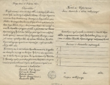 [Odezwa Inc.:] " Obywatelu ! W myśl odezwy z dnia 25 Maja 1866 r. i oddanych pod zatwierdzenie ogółu ..."