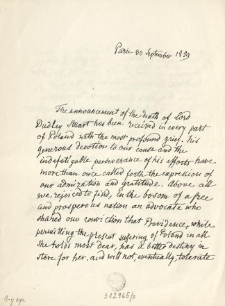 [List Inc.:] "The announcement of the death of Lord Dudley Stuart has been ..."