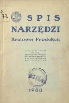 Spis Narzędzi Krajowej Produkcji