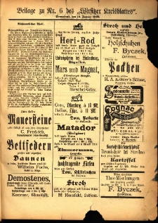 Beilage zu Nr. des „Wirsitzer Kreisblattes” 1902.01.18
