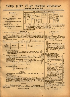Beilage zu Nr.37 des „Wirsitzer Kreisblattes” 1902.05.10