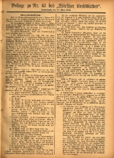 Beilage zu Nr.41 des „Wirsitzer Kreisblattes” 1902.05.24