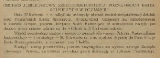 Obchód jubileuszowy sześćdziesięciolecia Poznańskich Kółek Rolniczych w Poznaniu