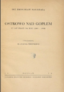 Ostrowo nad Gopłem : 27 lat pracy na roli (1907-1934)