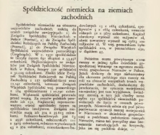 Spółdzielczość niemiecka na ziemiach zachodnich