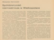 Spółdzielczość rzemieślnicza w Wielkopolsce