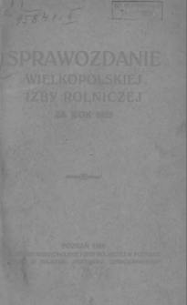 Rocznik Wielkopolskiej Izby Rolniczej 1925-1937/38