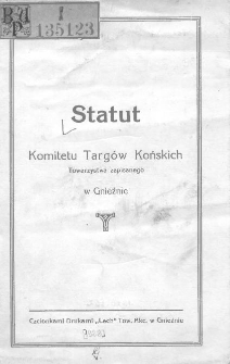 Statut Komitetu Targów Końskich