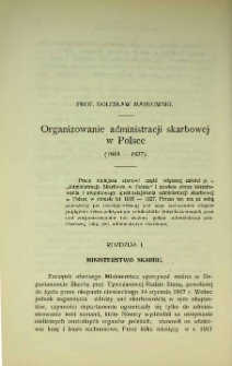 Organizowanie administracji skarbowej w Polsce