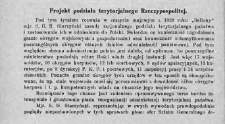 Projekt podziału terytorjalnego Rzeczypospolitej
