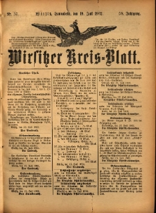 Wirsitzer Kreis-Blatt: herausgegeben vom Königlichen Landraths-Amte 1902.07.19 Jg.58 Nr57