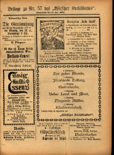 Beilage zu Nr.57 des „Wirsitzer Kreisblattes” 1902.07.19