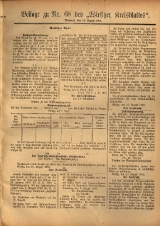 Beilage zu Nr.68 des „Wirsitzer Kreisblattes” 1902.08.27