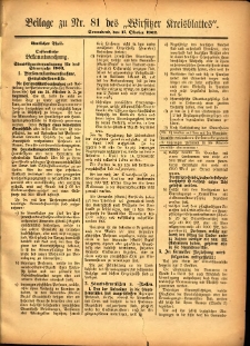 Beilage zu Nr.81 des „Wirsitzer Kreisblattes” 1902.10.11
