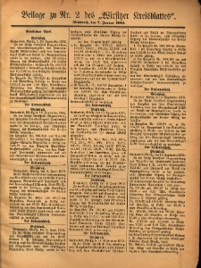 Beilage zu Nr.2 des „Wirsitzer Kreisblattes” 1903.01.07