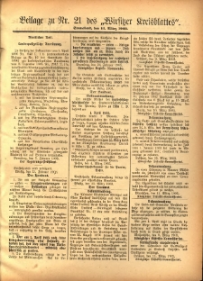 Beilage zu Nr.21 des „Wirsitzer Kreisblattes” 1903.03.14