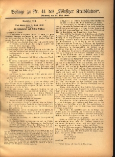 Beilage zu Nr.41 des „Wirsitzer Kreisblattes” 1903.05.27