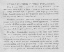 Doniosłe znaczenie 4 Targu Poznańskiego
