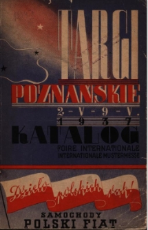 Katalog oficjalny 2-9 maj 1937