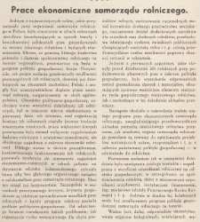 Prace ekonomiczne samorządu rolniczego