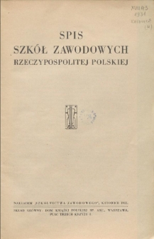 Spis szkół zawodowych Rzeczypospolitej Polskiej