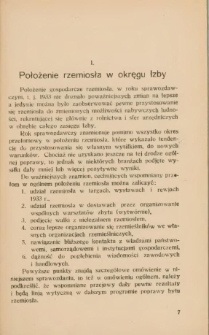 Położenie rzemiosła w okręgu Izby