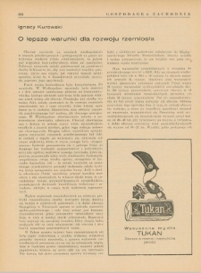 O lepsze warunki dla rozwoju rzemiosł