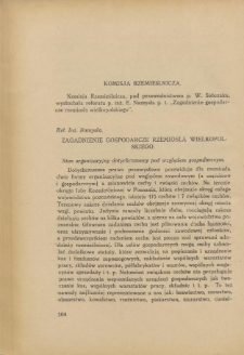 Zagadnienia gospodarcze rzemiosła wielkopolskiego