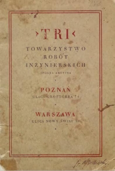 "TRI" Towarzystwo Robót Inżynierskich Spółka Akcyjna