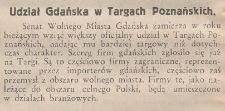 Udział Gdańska w Targach Poznańskich