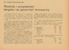 Rozwój i przyszłość targów na jęczmień browarny