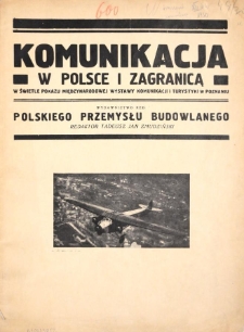 Komunikacja w Polsce i zagranicą w świetle pokazu Międzynarodowej Wystawy Komunikacji i Turystyki w Poznaniu