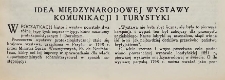 Idea Międzynarodowej Wystawy Komunikacji i Turystyki