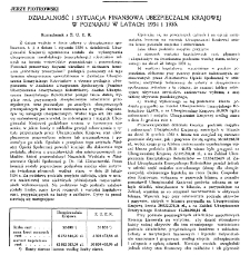 Działalność i sytuacja finansowa Ubezpieczalni Krajowej w Poznaniu w latach 1934 i 1935