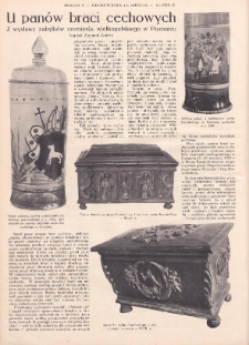 U panów braci cechowych. Z Wystawy Zabytków Rzemiosła Wielkopolskiego w Poznaniu