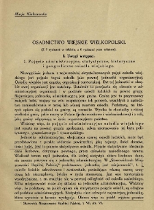 Osadnictwo wiejskie Wielkopolski