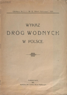 Wykaz dróg wodnych w Polsce