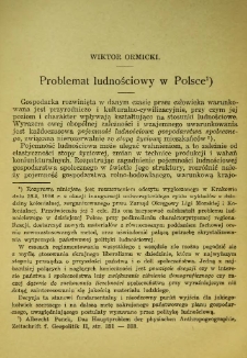 Problem ludnościowy w Polsce