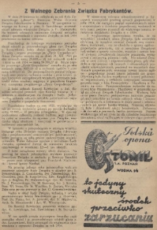 Z Walnego Zebrania Związku Fabrykantów w dniu 29.04.1935 r.