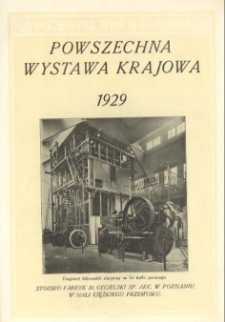 Powszechna wystawa Krajowa 1929 : stoisko Fabryk H. Cegielski w Poznaniu w Hali Ciężkiego Przemysłu
