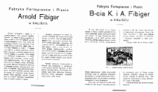 Fabryka Fortepianów i Pianin Arnold Fibiger w Kaliszu. Fabryka Fortepianów i Pianin B-cia K. i A. Fibiger w Kaliszu