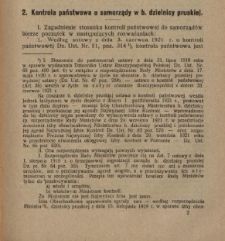 Kontrola państwowa a samorządy w b. dzielnicy pruskiej