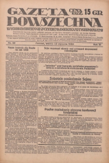 Gazeta Powszechna 1930.01.28 R.11 Nr22