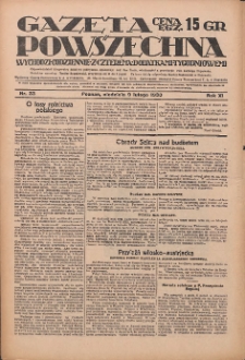 Gazeta Powszechna 1930.02.09 R.11 Nr33