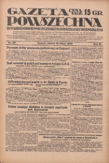 Gazeta Powszechna 1930.02.18 R.11 Nr40