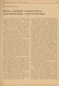 Nowy podział województw poznańskiego i pomorskiego