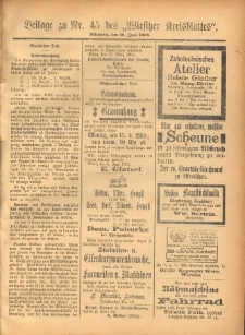 Beilage zu Nr.45 des „Wirsitzer Kreisblattes” 1903.06.10