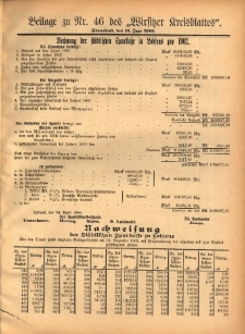 Beilage zu Nr.46 des „Wirsitzer Kreisblattes” 1903.06.13